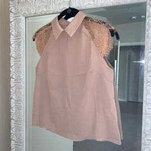 Nude Collared Blouse